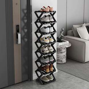 #免安装折叠鞋架子家用窄小门口宿舍收纳置多层物鞋柜出租房简易