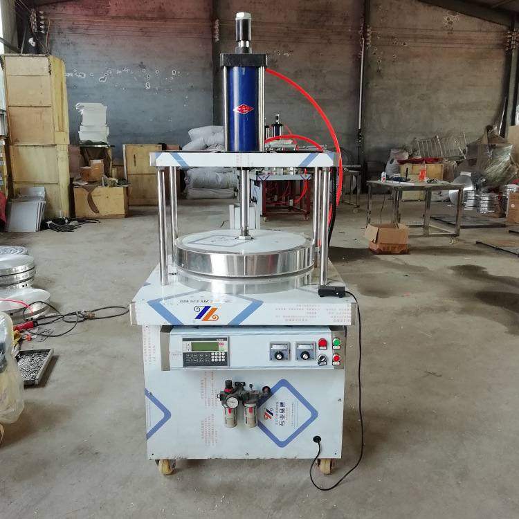 鸡蛋灌饼机 电热烙饼机器 商用全自动油酥饼机 气动压饼机厂家