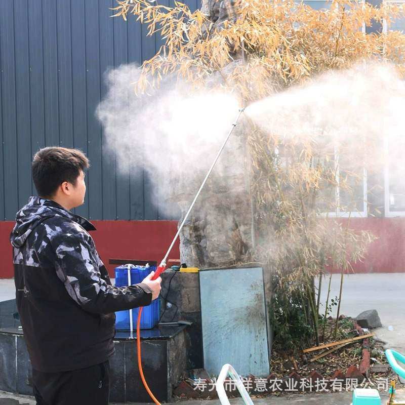 定制多功能手推式打药机农用电动推车式大棚喷雾机新型高压打药机