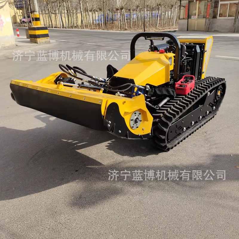 柴油割草机智能遥控森林开辟机器人开辟车履带式土地开荒机厂家