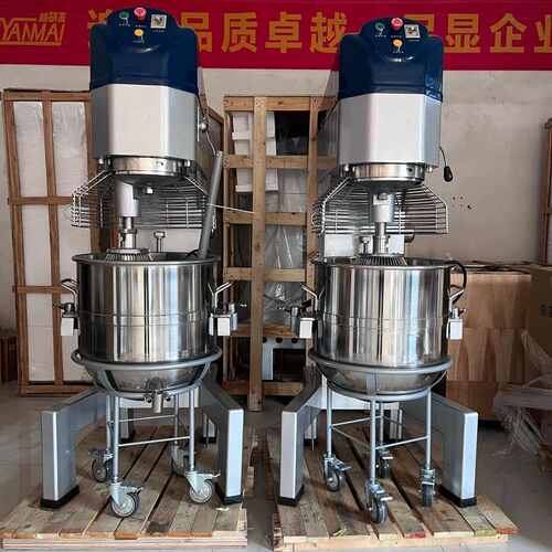 大型立式电动打蛋机商用 80升大容量食品搅拌机 电动升降和面机