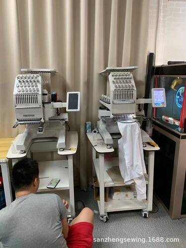 厂家直供12针电脑单头绣花机商用单头绣花机单头刺绣机小型绣花机