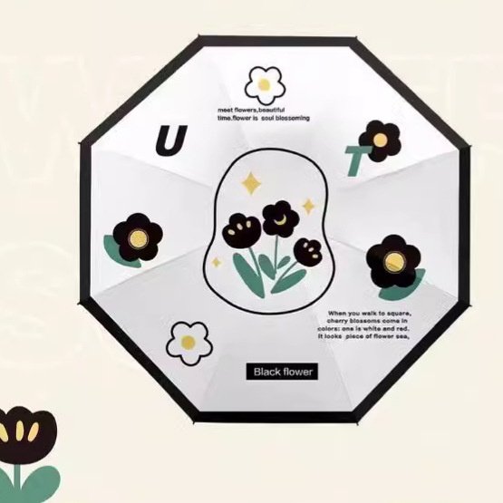 8股小清新三折遇见遮阳太阳伞创意色调防晒星河个性雨伞黑白,居家日用,伞帽,淘宝优惠券,粉丝福利购,淘宝优惠卷