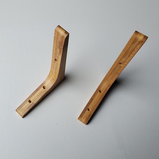 楠竹木三角支架实木托架墙上置物架固定一字隔搁板支撑层板三脚架