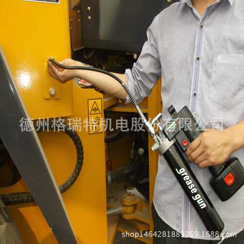 GRT12v黄油枪带LCD电量显示挖机机械设备润滑加油机大功率黄油枪