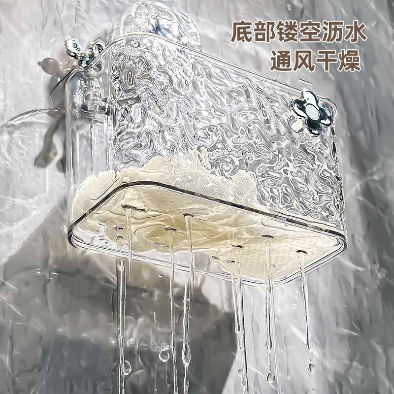 洗脸巾收纳盒壁挂吸盘废弃收纳脸式卫生间打孔挂篮置物架架擦免巾,收纳整理,洗脸巾收纳盒,淘宝优惠券,粉丝福利购,淘宝优惠卷