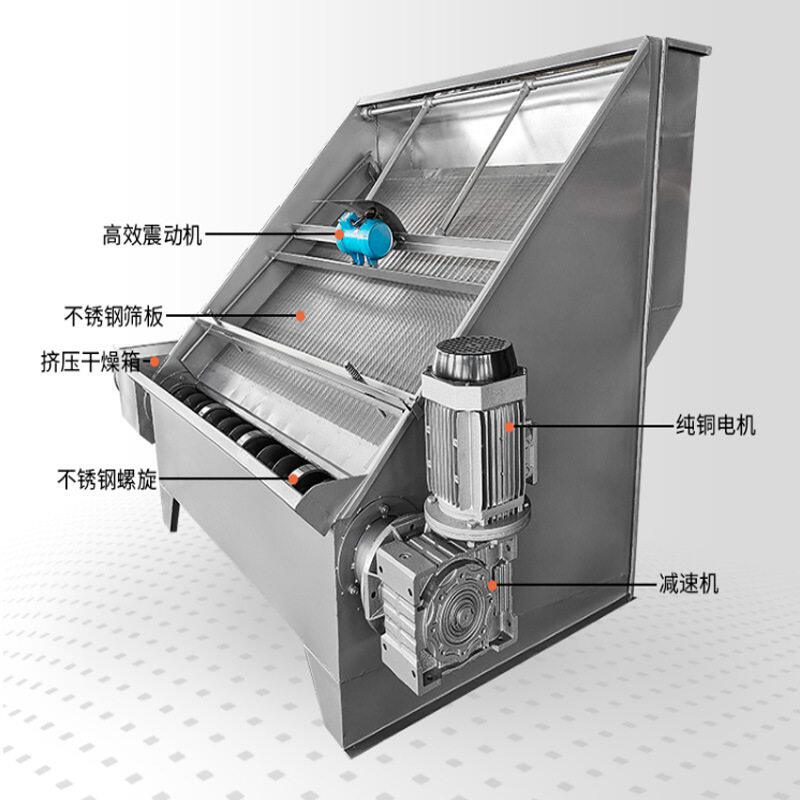 斜筛式干湿分离机养殖/屠宰畜禽粪便专用固液分离机污泥脱水机