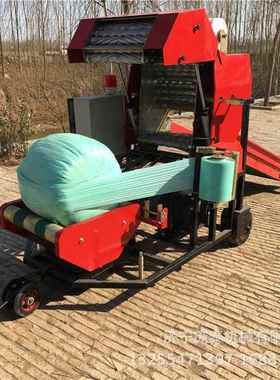 全自动青贮打包机液压方捆打草机牧草秸秆打捆包膜机圆捆拾草机