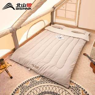 新品 双人睡袋户外成人大人加厚防寒露营睡袋保暖帐篷野营便携式