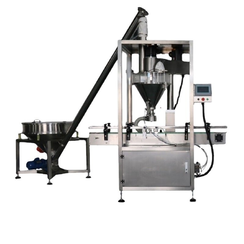 全自动瓶装面粉调料粉粉末包装机鸡精农药粉粉剂瓶装灌装机生产线