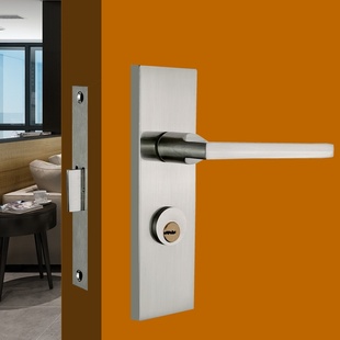 木门单舌4557老式木门执手锁房门卧室门锁锁体锁舌 套装锁