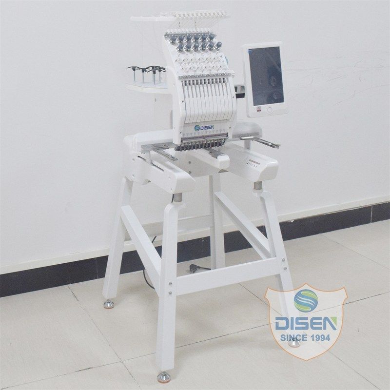 全自动小型单头电脑绣花机刺绣机Single Head Embroidery Machine