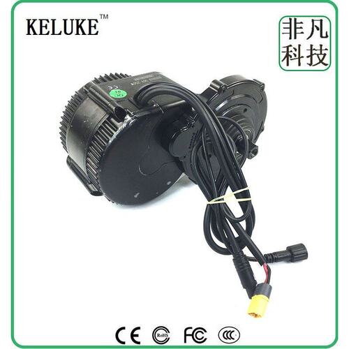 自行车山地车改装电动助力套件八方中置电机36V500WC961黑白横屏