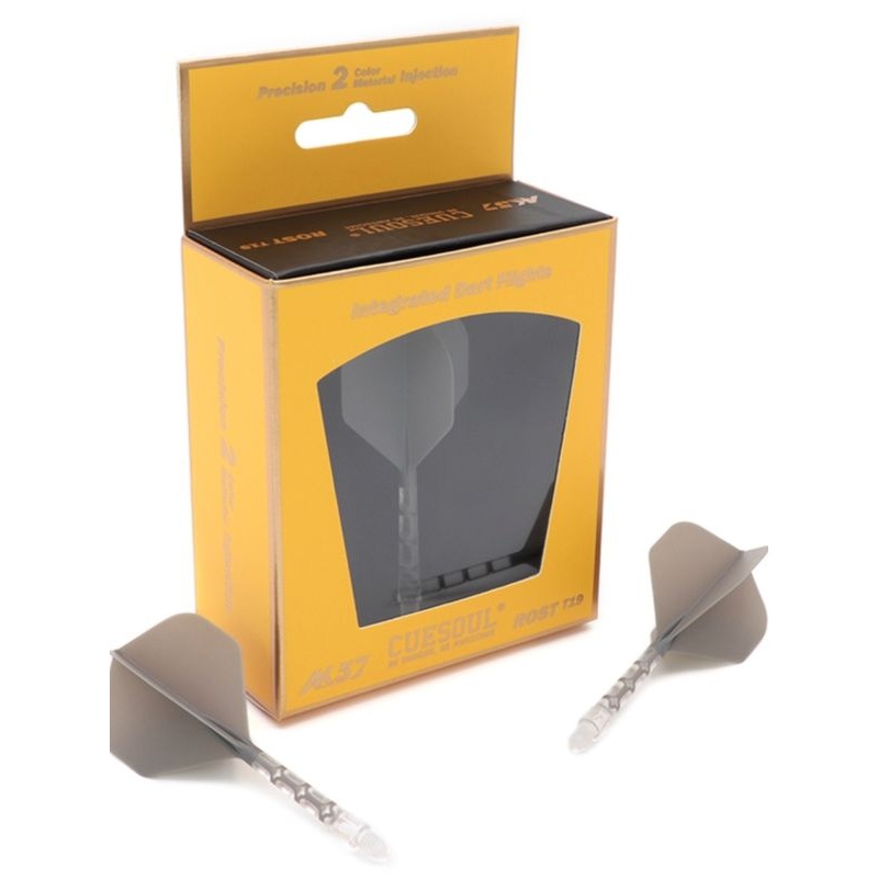 CUESOUL/Q獸ROST T19飞镖尾翼透明杆镖叶耐用配件大标准一体标翼