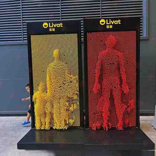 互动百变针墙 商场活动布置道具人体打印机 网红打卡立体克隆墙