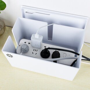 办公室插排线板电源电线理收纳拖板收纳盒盒神器装饰遮丑线数据线