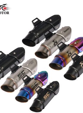 摩托车Z250 300R15R25R3R6KTM250RC390gsxr600 750改装天蝎排气管