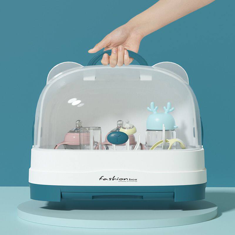 婴幼儿奶瓶收纳箱家用防尘用品奶瓶沥水储存收纳盒盒杯子盖餐具带,婴童用品,奶瓶储存盒/奶瓶盒,淘宝优惠券,粉丝福利购,淘宝优惠卷