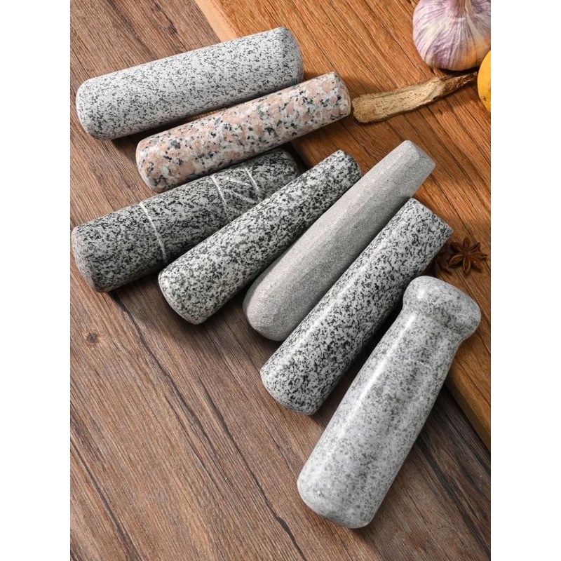 捣蒜器把手研磨棒捣药杵石臼把手蒜臼子家用研磨棒捣药杵剥蒜器