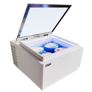 绿科台式冰淇淋展示柜自动门除雾玻璃冷冻柜小冰柜雪糕冰棒小冰箱