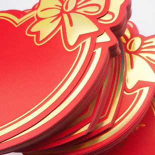 蝴蝶结心形生日快乐节日温馨早日用祝贺花篮留言卡空白开业卡喜庆