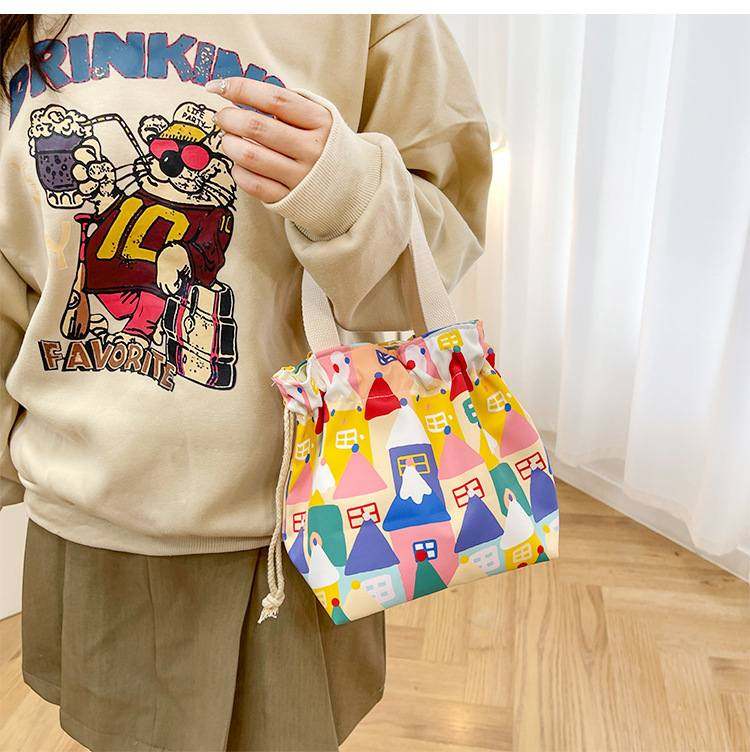 可爱束口袋抽绳便当包手袋子餐盒便当学生装包拎手提袋饭盒上班族,收纳整理,便当包,淘宝优惠券,粉丝福利购,淘宝优惠卷