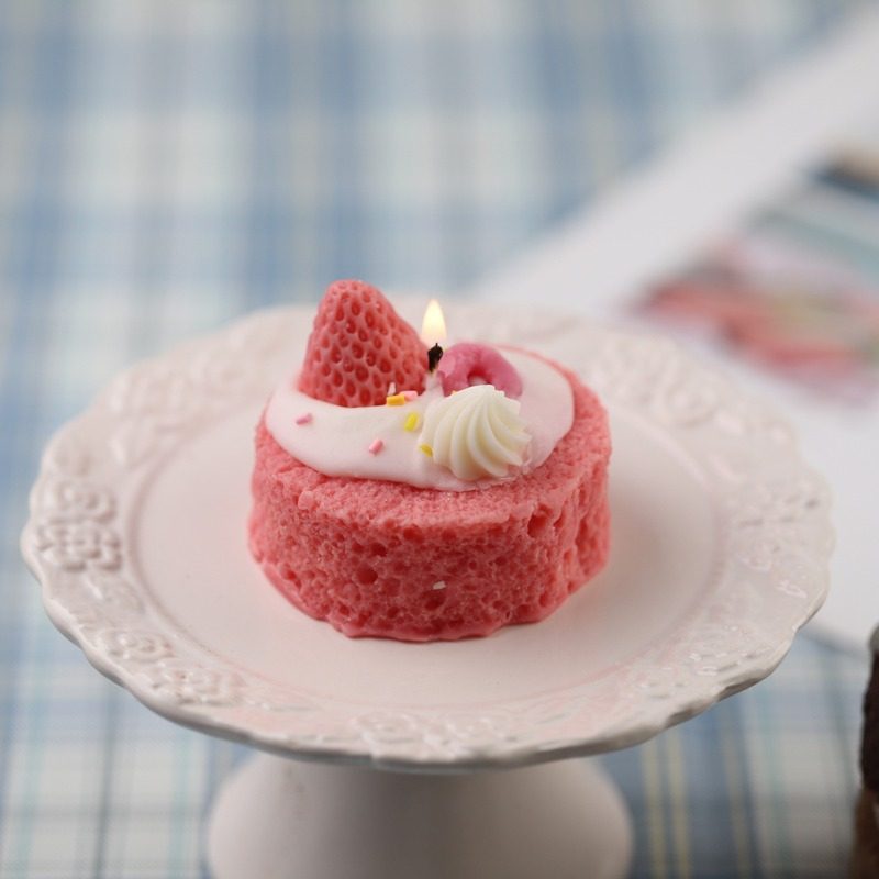 ins圆形蛋糕坯香薰蜡烛DIY模具模具甜品创意烘焙蛋糕硅胶