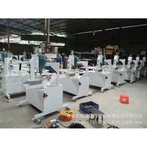 手动靠模玻璃倒角机  家具岩板镜片自动单头玻璃倒角机工厂直供