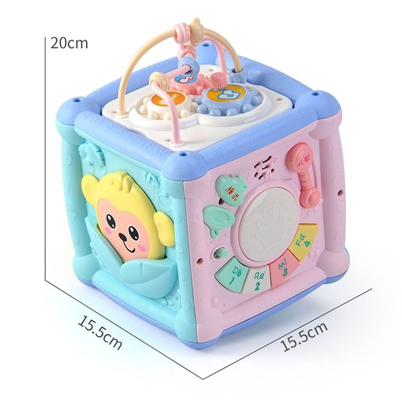 婴儿手拍鼓儿童六面体玩具智益智多面体学习桌鼓多功能立方拍拍,玩具/童车/益智/积木/模型,电动手拍鼓,淘宝优惠券,粉丝福利购,淘宝优惠卷