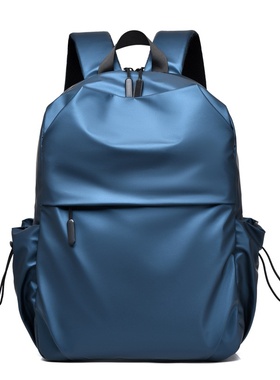 新品 新品黑色电脑双肩包休闲时尚背包可加印ogo男士双肩包