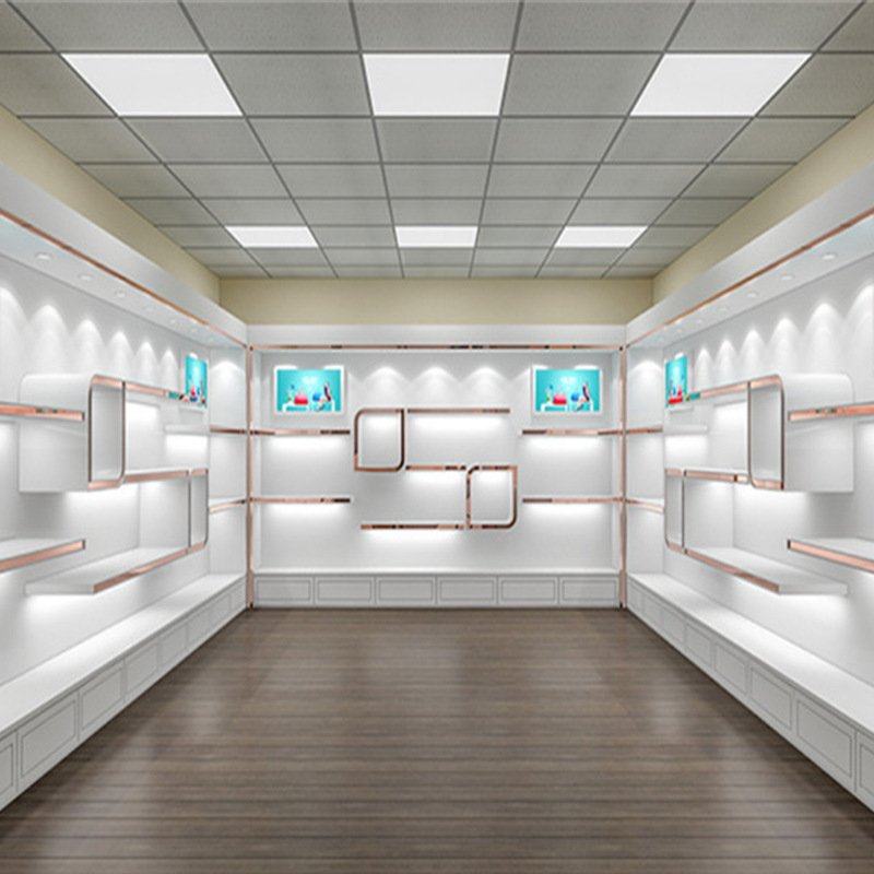 厂家直销木制烤漆展示柜化妆品公司展厅样品陈列柜直播包包货柜