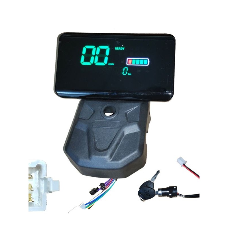 电动三轮车配件仪表液晶表12V48v60v电显表表盘电压表电量表表