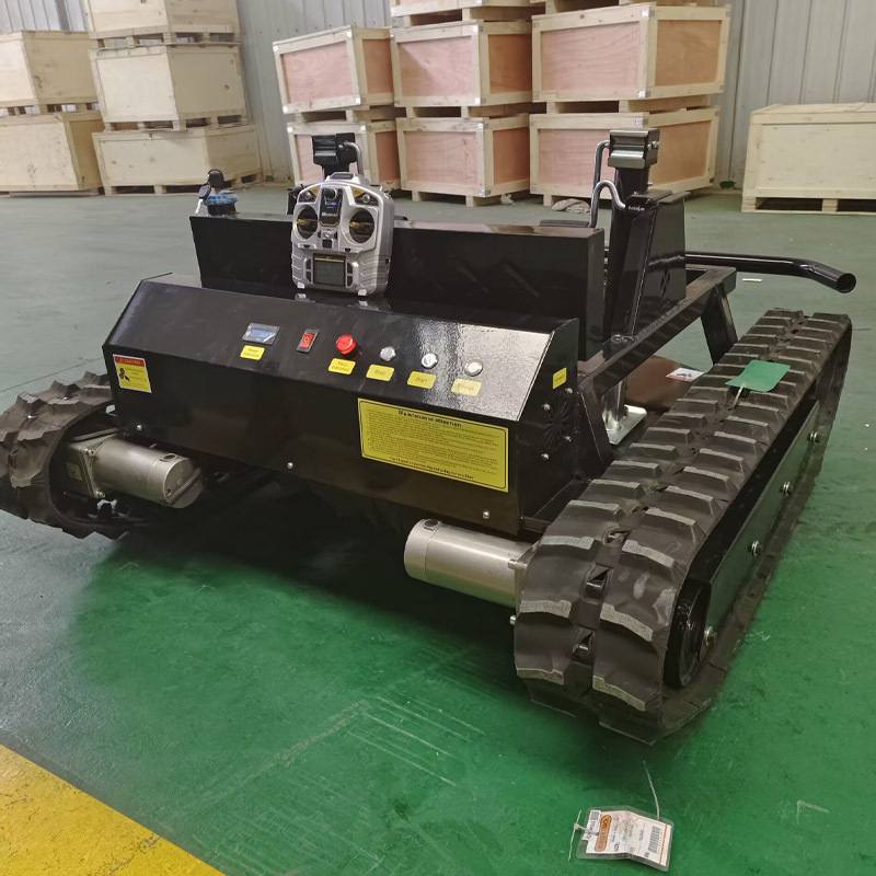 新款22马力越野割草机 陆地坦克隆鑫608CC履带割草机草坪修剪机