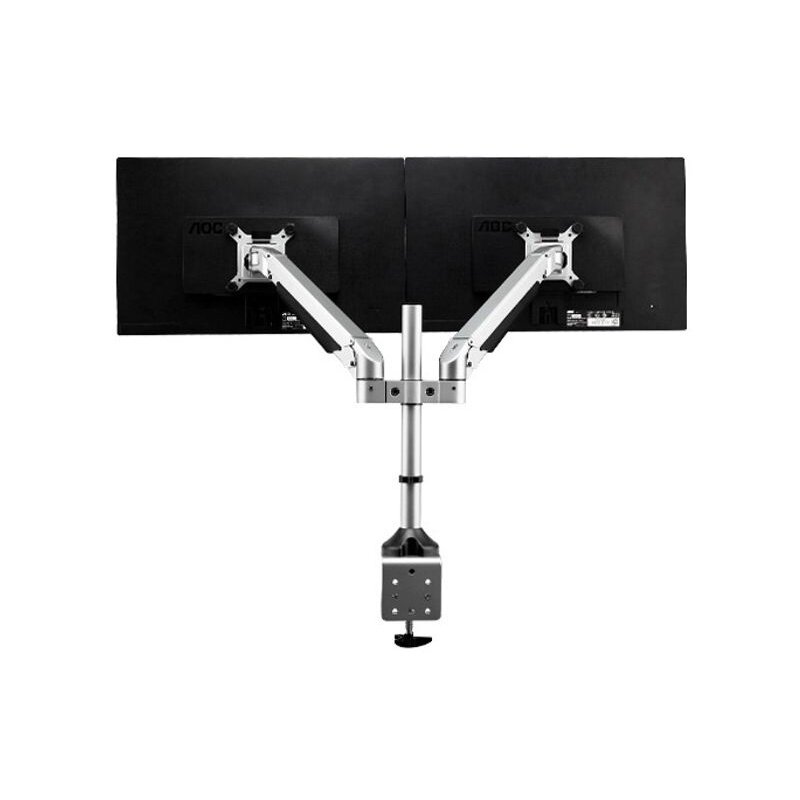 桌面2双屏万向气压悬停升降旋转铝合金电脑显示器支架慧想BS200