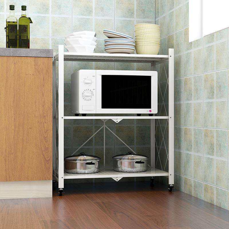 免安装折叠厨房用品置物架多层架收纳储整理微波炉放架锅物烤箱,厨房/烹饪用具,微波炉置物架,淘宝优惠券,粉丝福利购,淘宝优惠卷