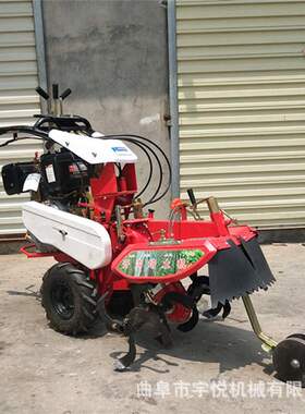 新款186柴油田园管理机 自走式开沟培土机 土豆种植起垄机