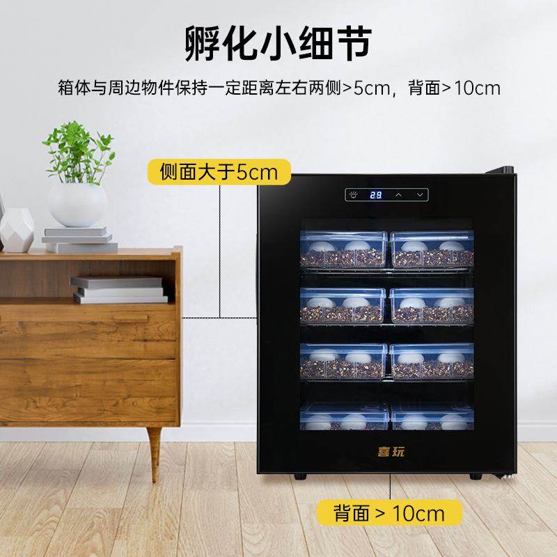 喜玩爬宠孵化器乌龟孵化箱蜥蜴鹦鹉蛇蛋孵化加热制冷温控可爬虫