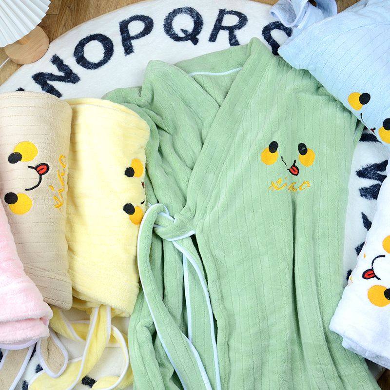 新款珊瑚绒浴袍浴裙吸水可柔软穿浴巾格睡衣加厚女绑带菠萝交叉,居家布艺,酒店毛巾浴巾,淘宝优惠券,粉丝福利购,淘宝优惠卷