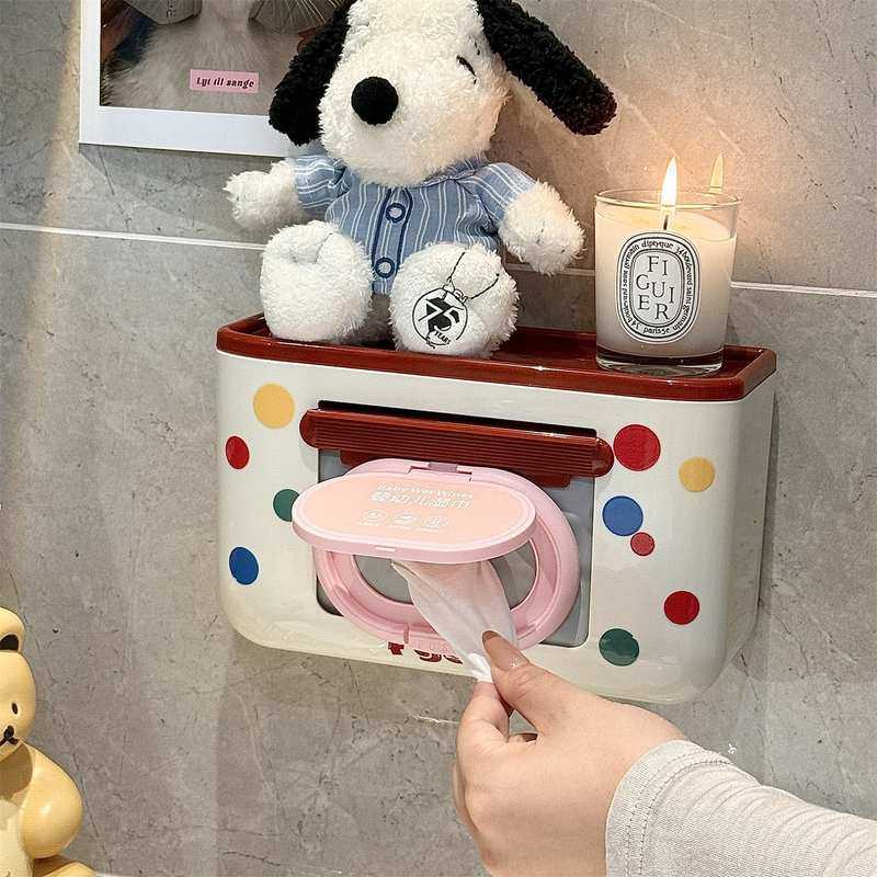 多巴胺湿纸巾收纳盒新款免打孔颜抽奢盒湿巾架高卫生间轻纸值厨房,收纳整理,纸巾架,淘宝优惠券,粉丝福利购,淘宝优惠卷