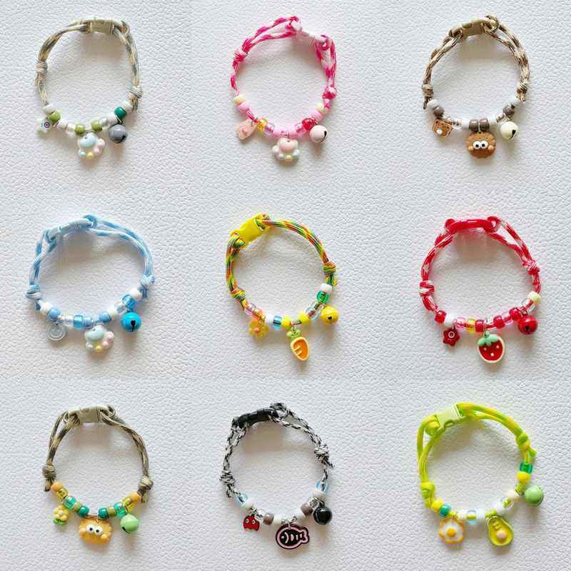 宠物小猫咪项圈脖圈撞色可调节脖圈爱银渐层布偶幼猫可爱装饰脖饰