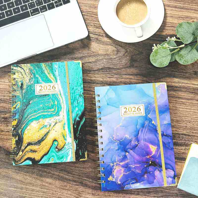 亚马逊2025年英文日程记事本每日线圈计划全英文本计划A5本周,文具电教/文化用品/商务用品,手帐/日程本/计划本,淘宝优惠券,粉丝福利购,淘宝优惠卷