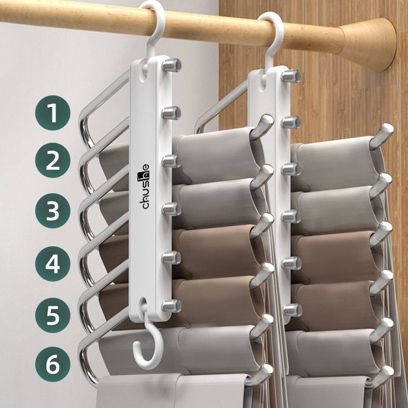 折叠裤架伸缩多功能收纳抽架裤批发不锈钢裤拉挂架多层架裤衣架钩,住宅家具,伸缩衣/裤架,淘宝优惠券,粉丝福利购,淘宝优惠卷