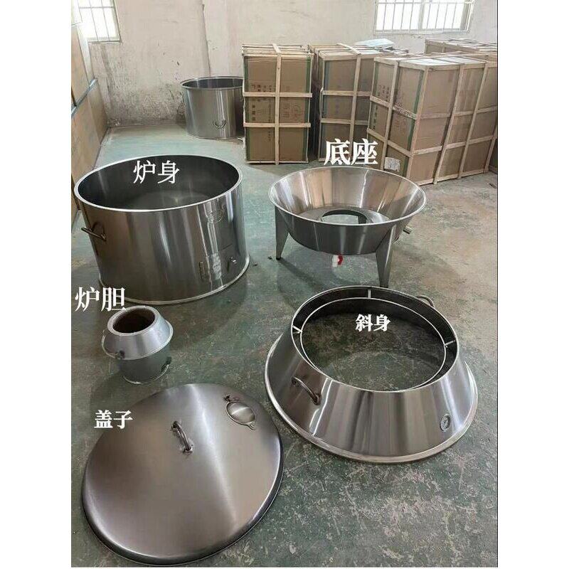 世厨品牌商用80/90/100双层木炭燃气型烤鸭炉烧鹅炉烤鸡烤肉设备