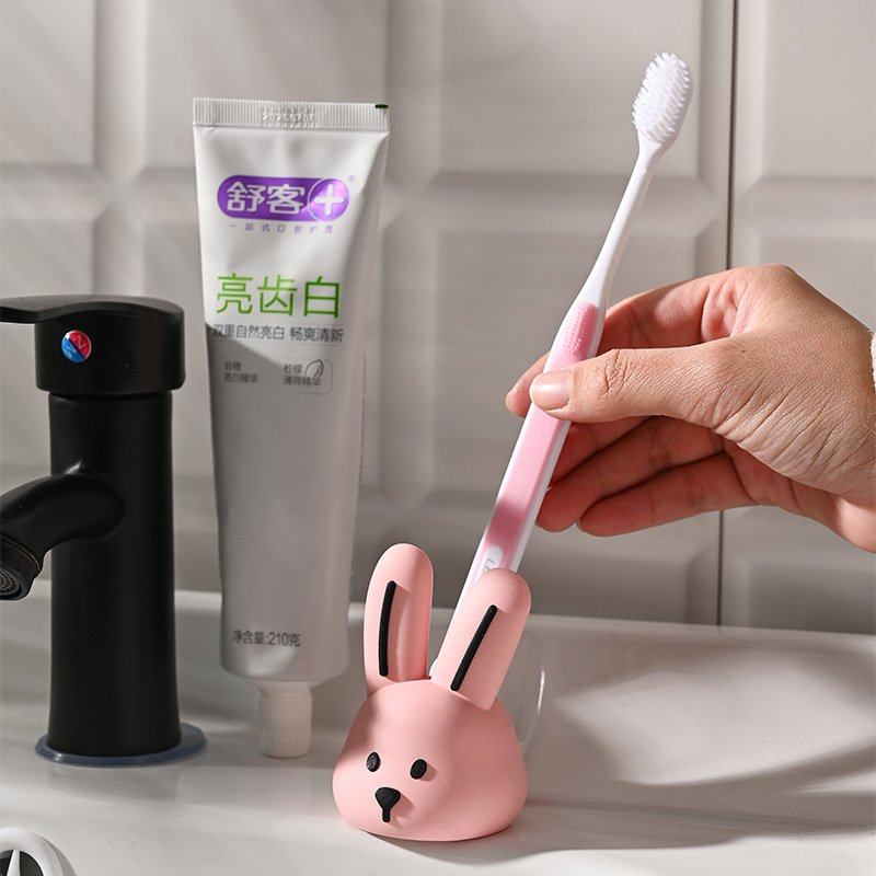 创意卡通牙刷座卫生间洗漱牙具置物架小浴室收纳摆件台架硅胶牙刷,家庭/个人清洁工具,牙刷架/牙具座,淘宝优惠券,粉丝福利购,淘宝优惠卷