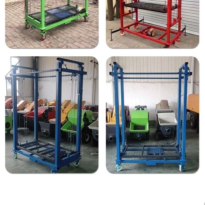 电动脚手架电动升降平台升降机移动式可折叠自动升降脚手架