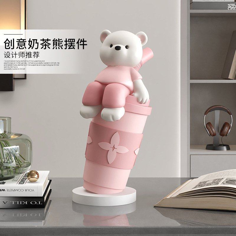 奶油风小动物桌面摆件生日礼物装饰品玄关家居办公室摆设情侣客厅,家居饰品,桌面摆件,淘宝优惠券,粉丝福利购,淘宝优惠卷