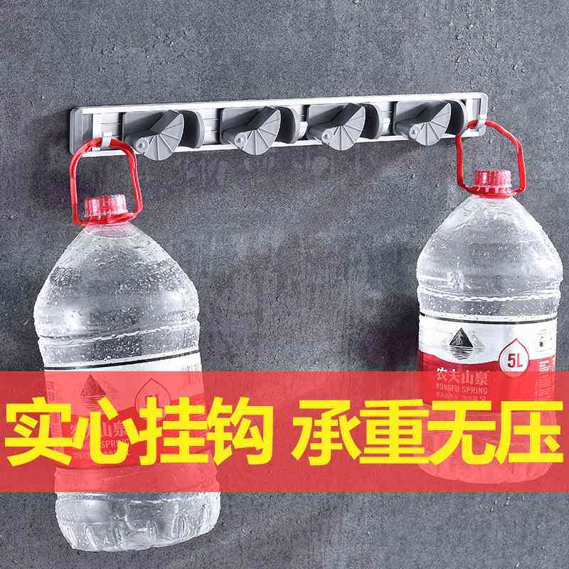 免打孔拖把架太空铝多功能魔术挂架浴室拖把扫把挂钩架拖把夹,家装主材,浴室角架,淘宝优惠券,粉丝福利购,淘宝优惠卷