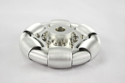 100mm铝全向轮（omni directional wheels)单片90°铝轮 14179S