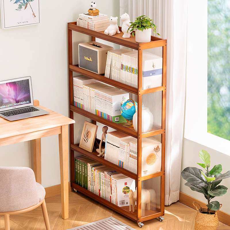 新品 简书架落地书柜儿童阅读区绘本架靠墙收纳置物架客厅家用可