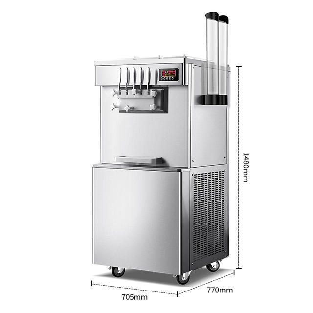 商用奶茶店五头立式冰淇淋机多口味冰激凌机网红五头多口味雪糕机
